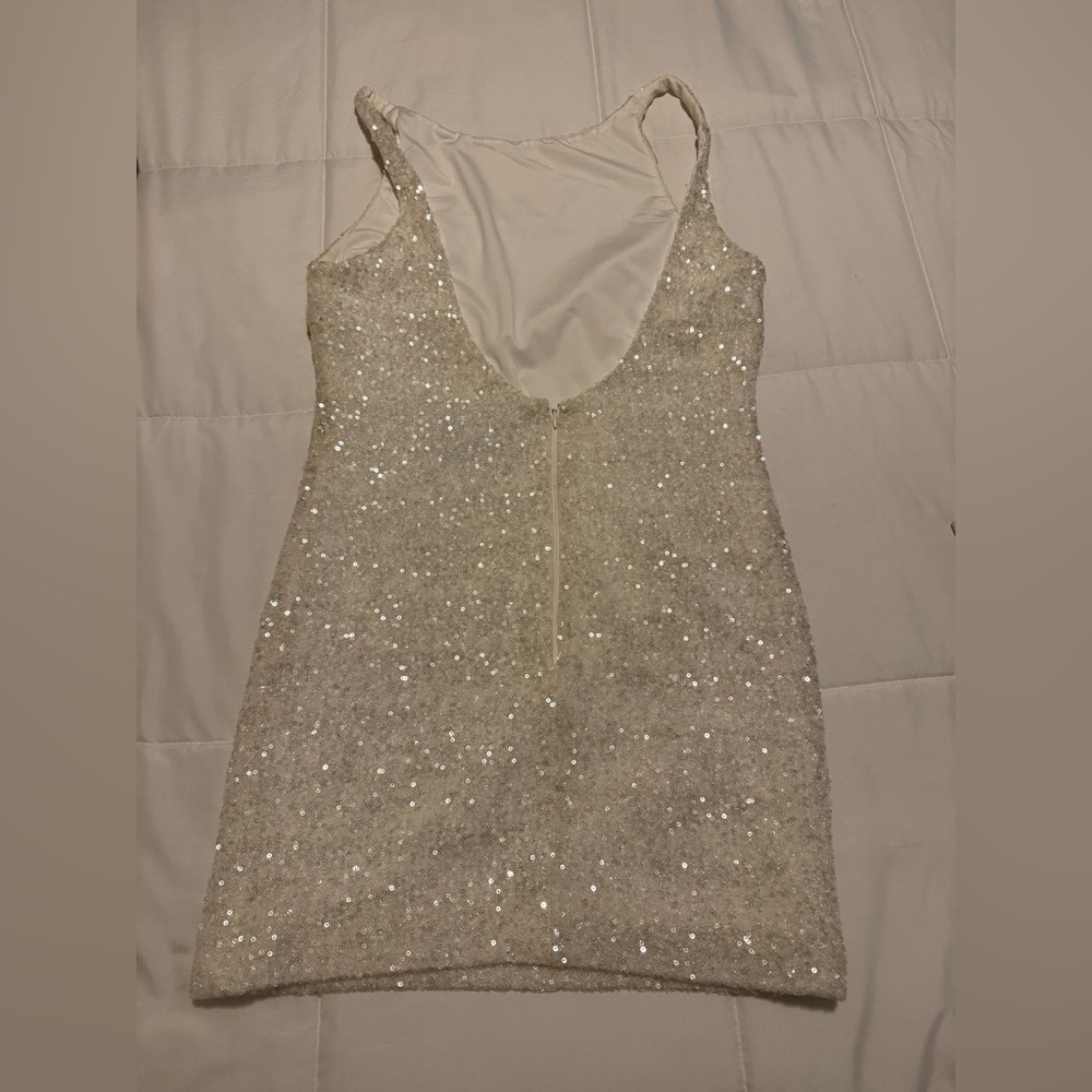 MARE MARE SEQUIN MINI DRESS - White - Picture 5 of 7